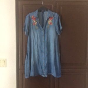 Denim wash soft comfy summer dress
